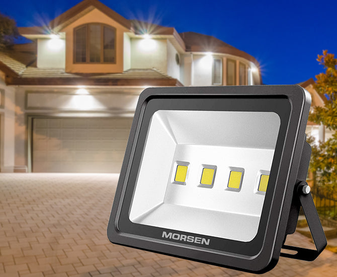 MORSEN LED投光器 KIWEN-PG-1030 10000 LM MORSEN Flood Light, Super Bright Outdoor Security Lights UL