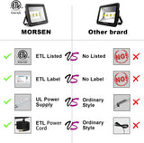 Load image into Gallery viewer, MORSEN Classic Series LED Flood Light 200W 400W, ETL Listed Ultra Bright Outdoor Light 6000K, IP65