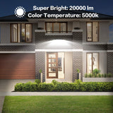 Load image into Gallery viewer, MORSEN Flood Light, Super Bright Outdoor Security Lights UL Certificated Plug, IP66, 5000K