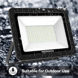 Load image into Gallery viewer, MORSEN Flood Light, Super Bright Outdoor Security Lights UL Certificated Plug, IP66, 5000K