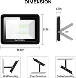 Load image into Gallery viewer, MORSEN 2 Pack Led Flood Light, Super Bright Security Lights, UL Certificated Plug, IP66, 5000K